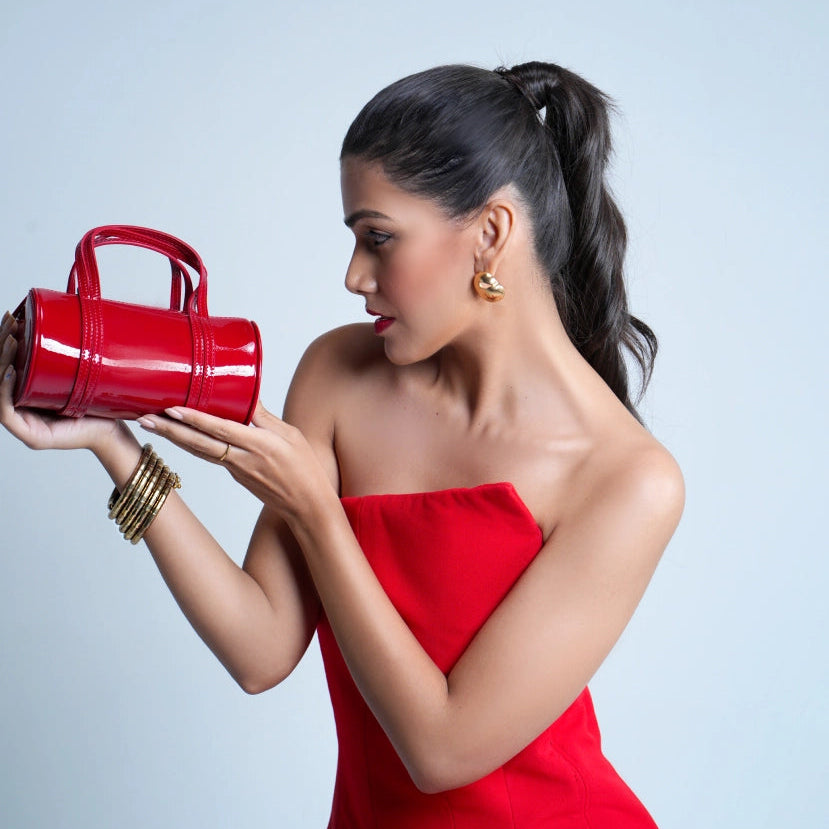 Scarlet Barrel Bag